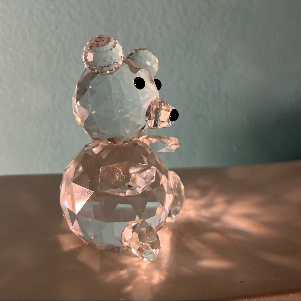 Swarovski Retired Crystal Teddy Bear 3”H x 2”W (Larger Size) - Picture 3 of 9